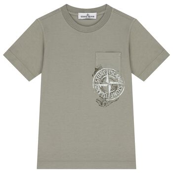 Boys Green Logo T-Shirt