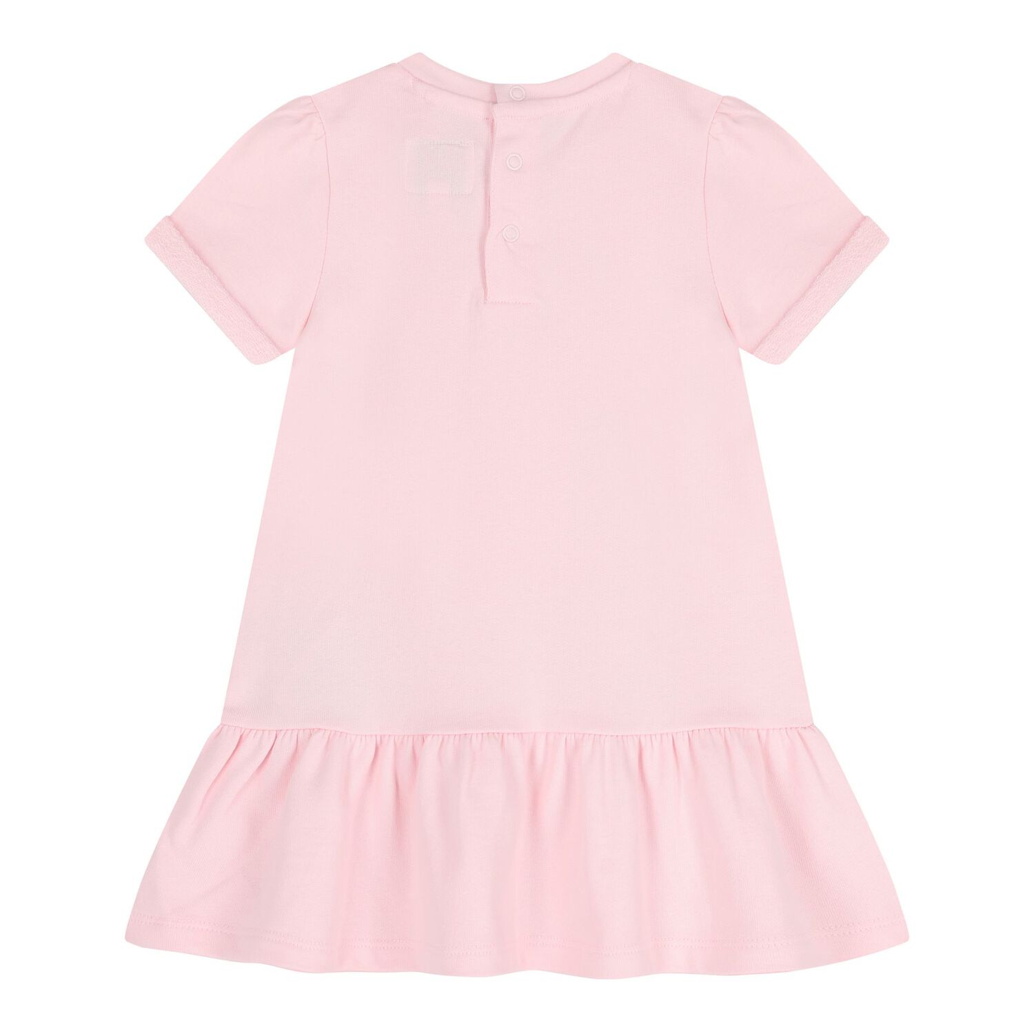 Baby Girls Pink Teddy Bear Dress Set, 1, hi-res
