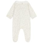 Baby Girls Ivory & Beige Babygrow, 1, hi-res