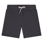 Younger Boys Grey Logo Shorts, 5, hi-res