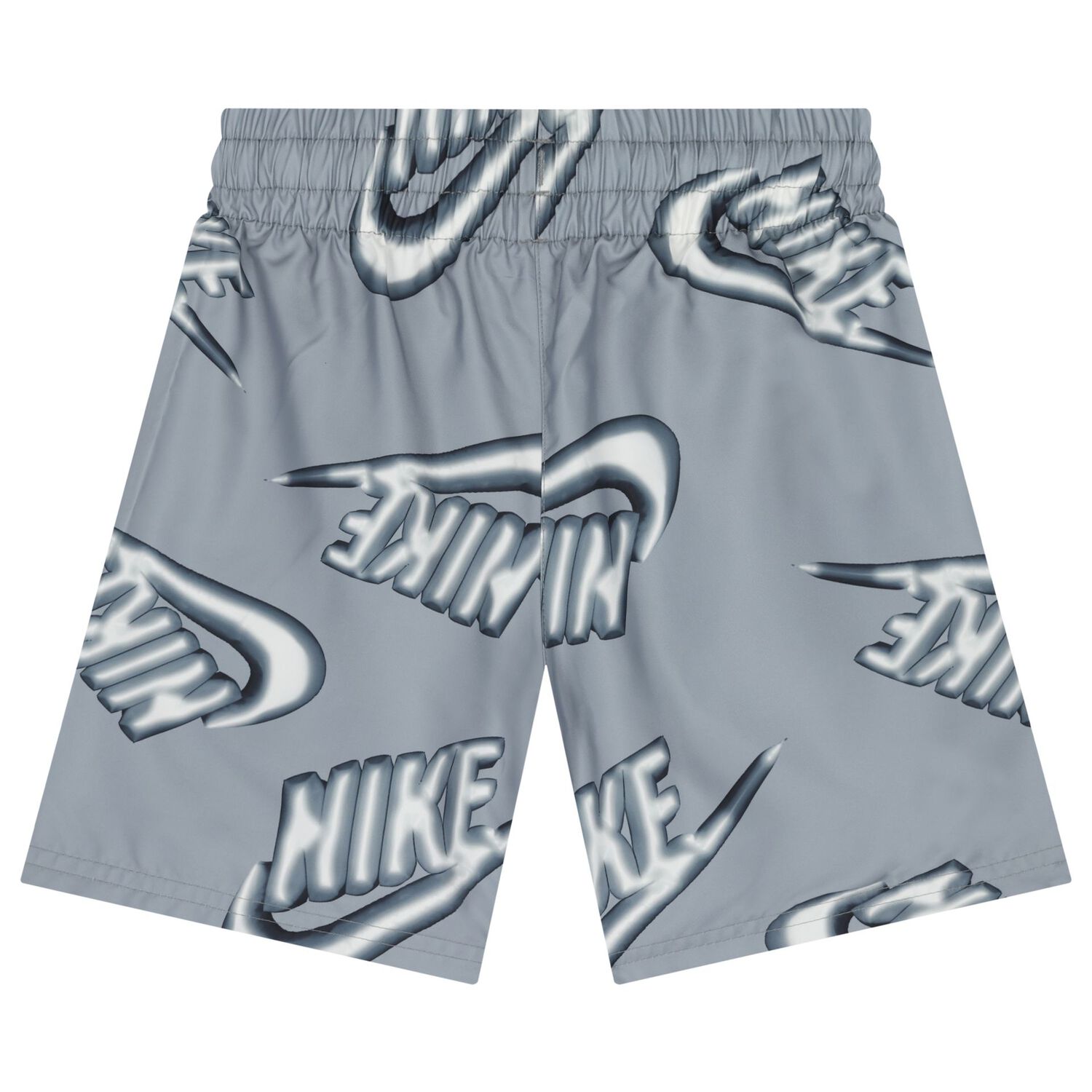 Boys Grey Logo Shorts, 1, hi-res