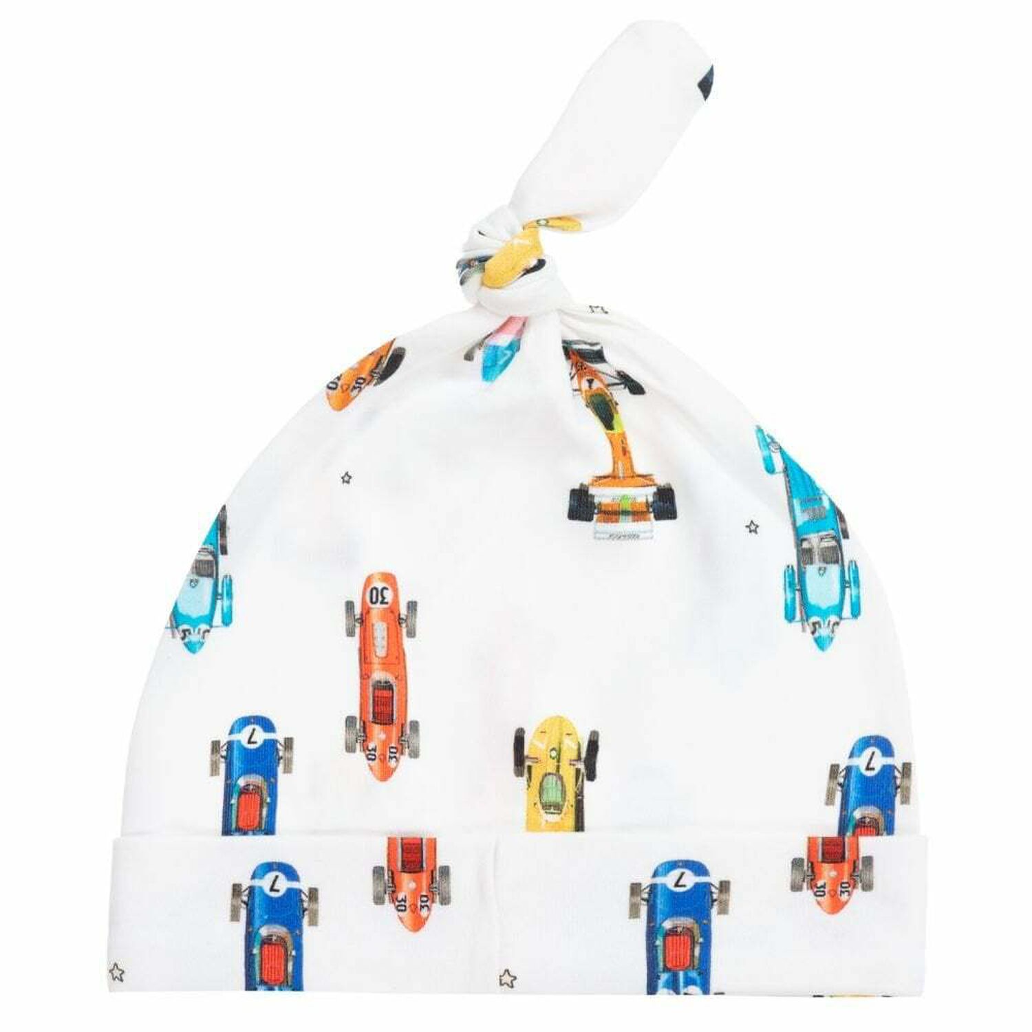 Baby Boys White Printed Hat, 1, hi-res