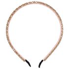 Girls Gold Diamante Headband, 3, hi-res