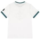 Boys White Logo T-Shirt, 1, hi-res