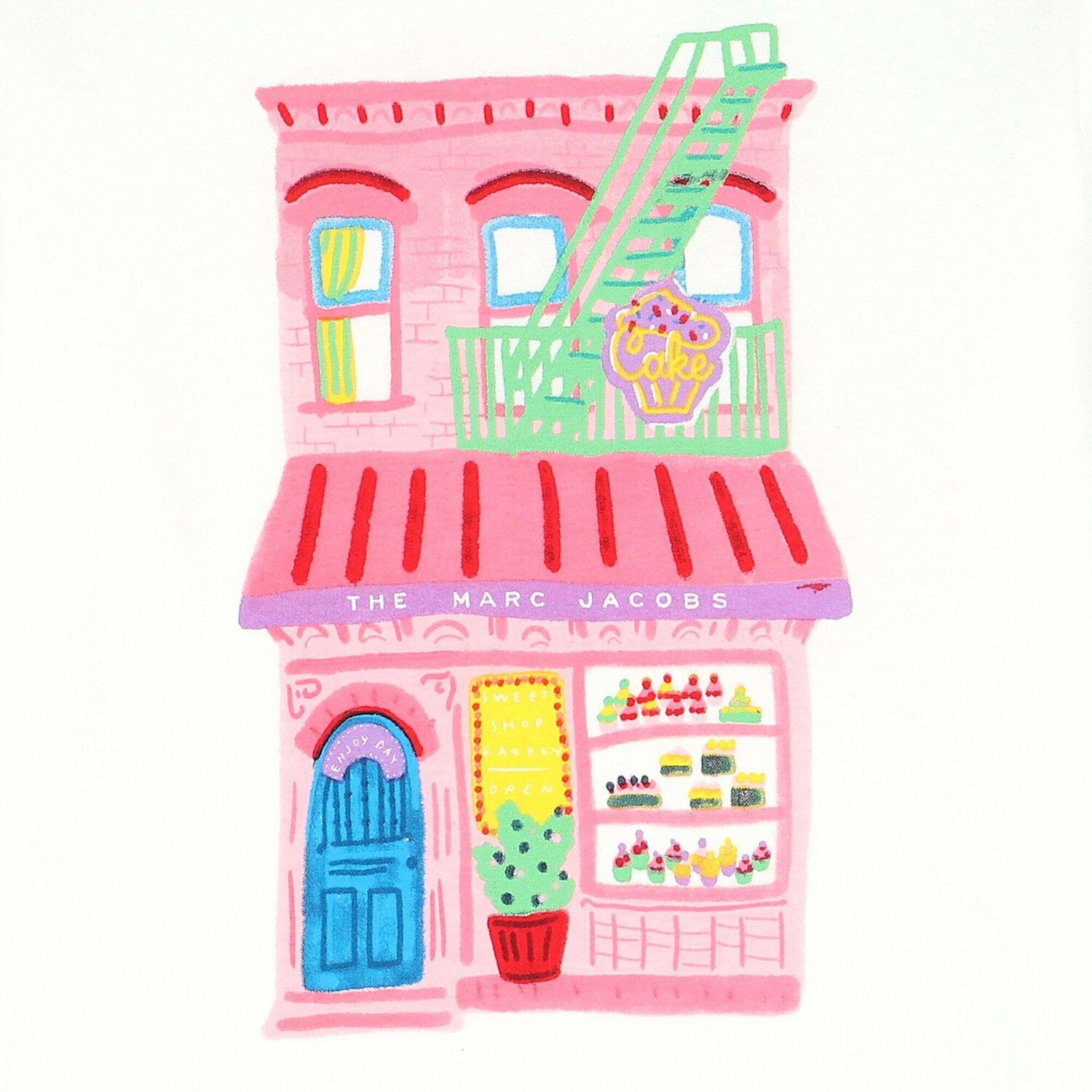 Girls White Graphic Long Sleeve Top, 1, hi-res