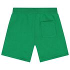 Boys Green Logo Shorts, 1, hi-res
