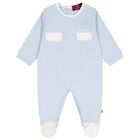 Baby Boys Blue Logo Babygrow, 1, hi-res
