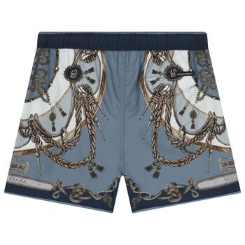 Boys Blue Logo Swim Shorts 