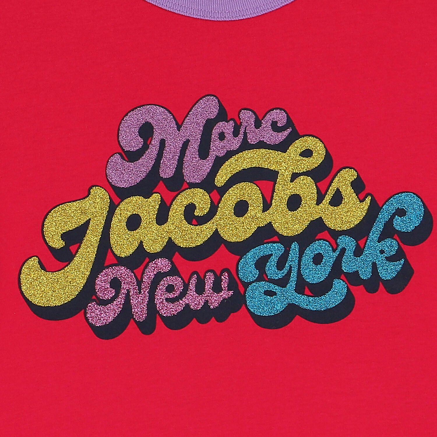 Girls Purple Embellished Logo T-Shirt, 3, hi-res