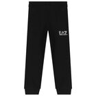 بدلة رياضية بالشعار باللون الأسود للأولاد, 1, hi-res