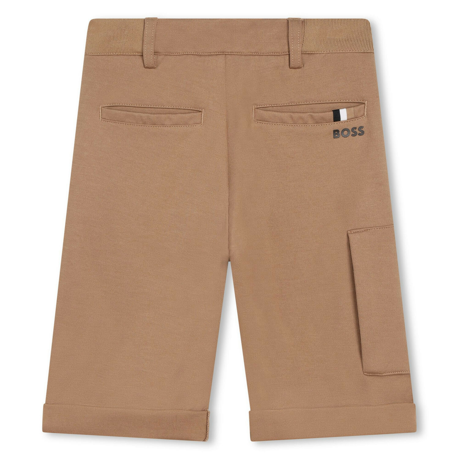 Boys Beige Bermuda Shorts, 1, hi-res