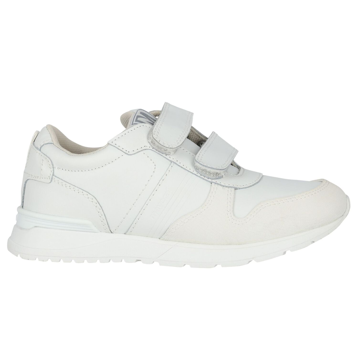 Boys White Logo Trainers, 1, hi-res image number null