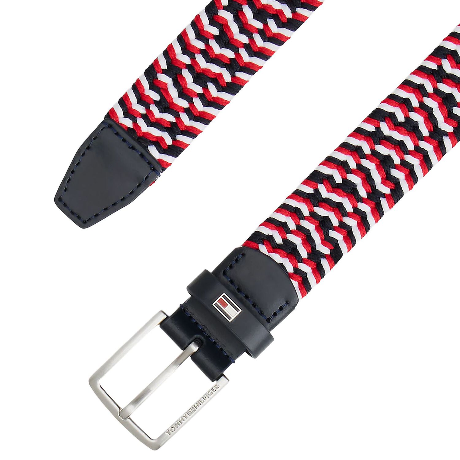 Boys White, Navy Blue, & Red Belt, 1, hi-res