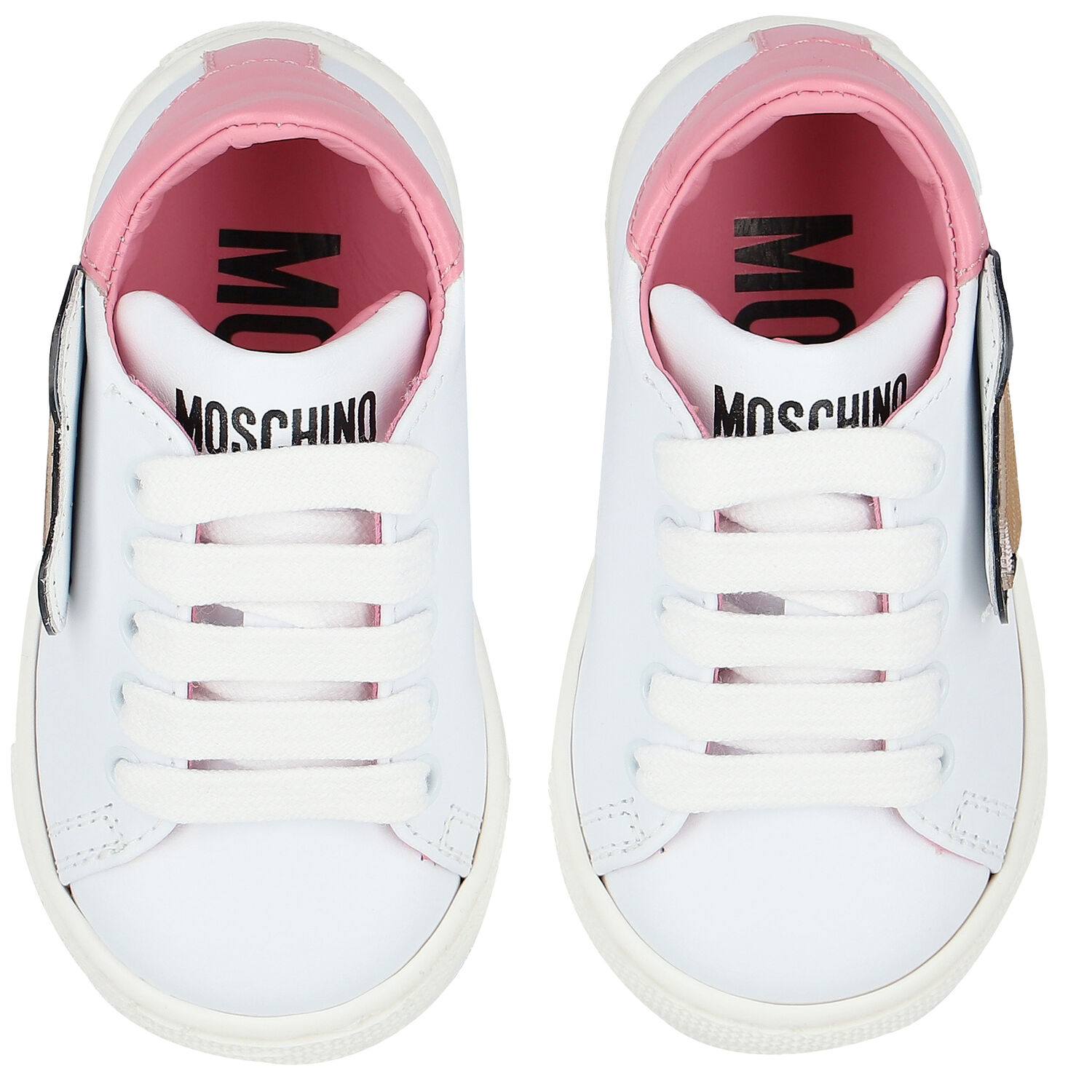 White Teddy Bear Trainers, 1, hi-res