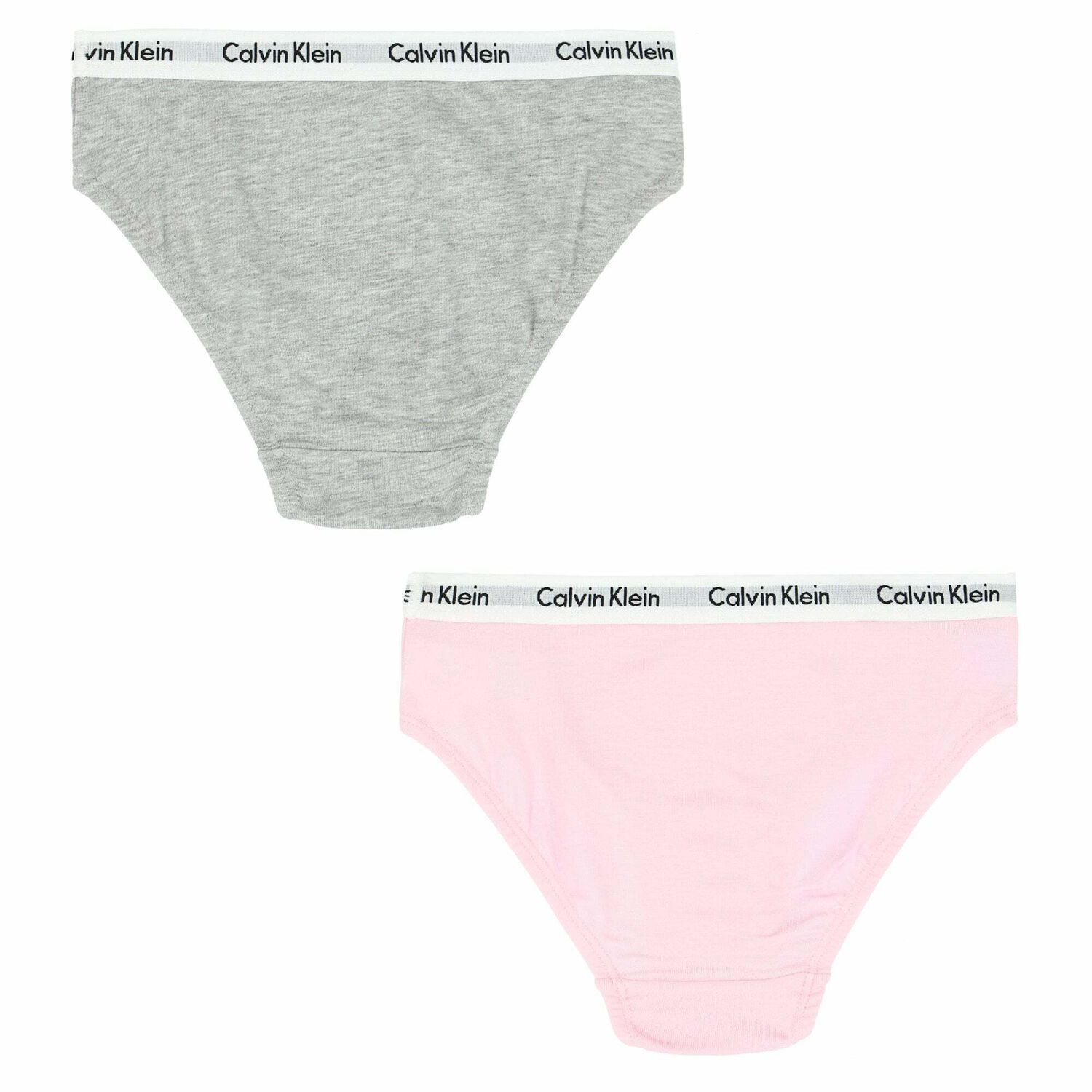 Girls Pink & Grey Bikini Brief (2 Pack), 2, hi-res