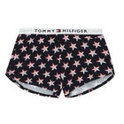 بيجاما بالشعار باللون الأبيض والكحلي للبنات, 1, hi-res