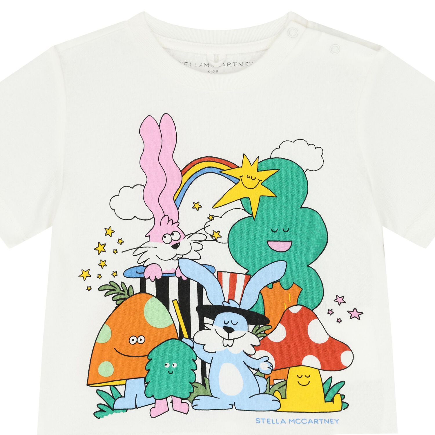 Younger Boys White Logo T-Shirt, 1, hi-res