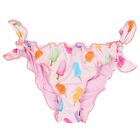 بيكينى بنات بالشعار بطبعه مصاصه باللون الوردى, 1, hi-res