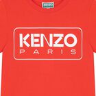 Boys Red Logo T-Shirt, 3, hi-res