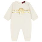 Ivory & Gold Logo Babygrow Gift Set, 1, hi-res