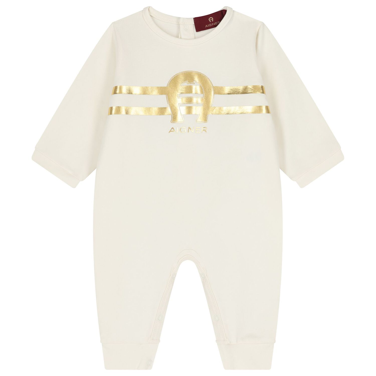 Ivory & Gold Logo Babygrow Gift Set, 1, hi-res