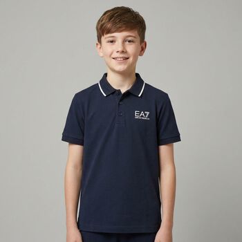 Boys Navy Blue Logo Polo Shirt  