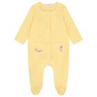 Baby Girls White & Yellow Hot Air Balloon Babygrow ( 2-Pack ), 1, hi-res