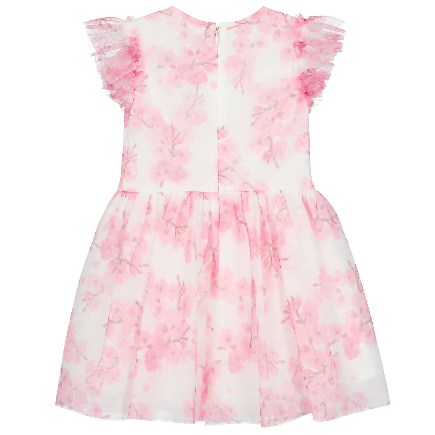 Baby Girls White & Pink Floral Dress Set, 1, hi-res