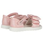 Younger Girls Pink Bow Sandals, 1, hi-res