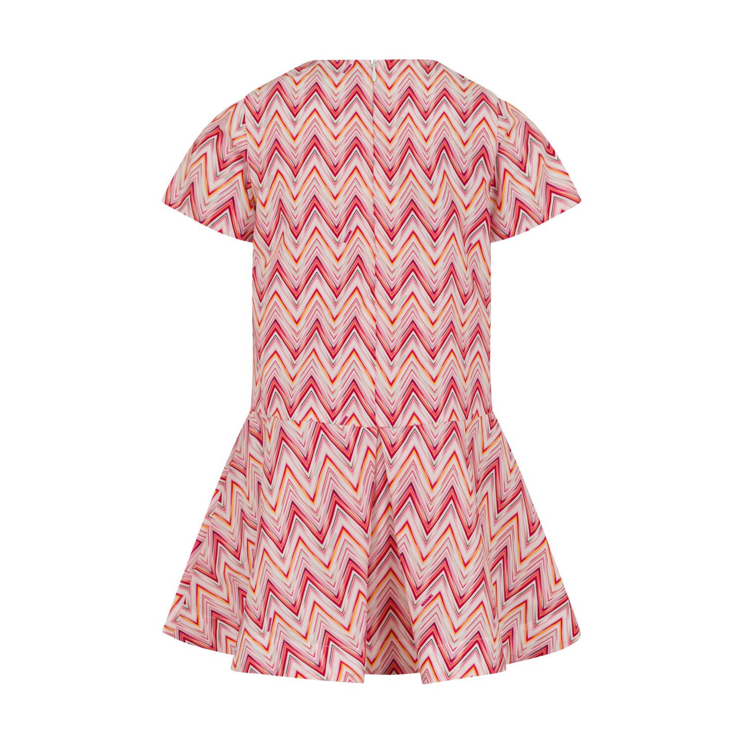 Girls Pink Zig Zag Dress, 1, hi-res