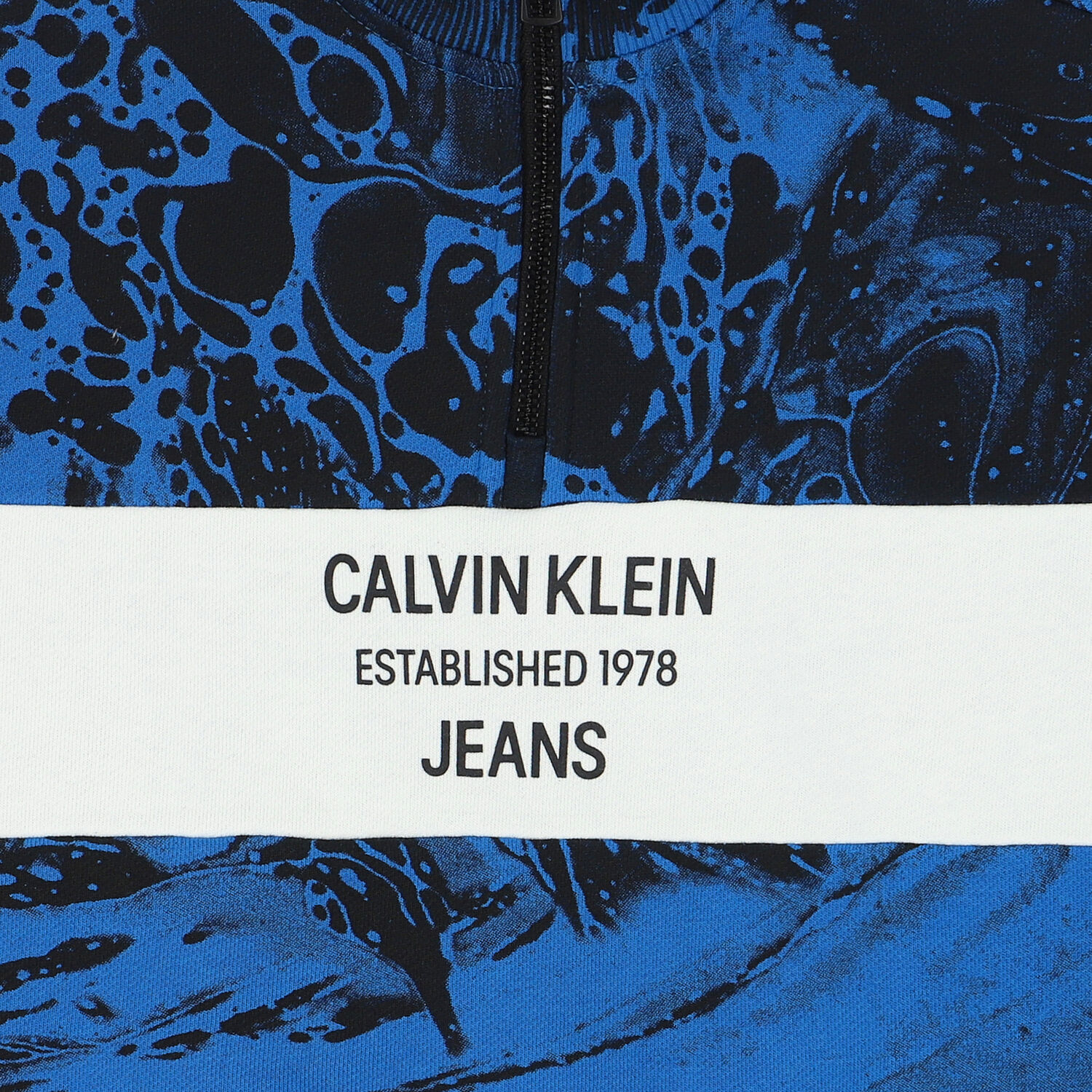 سويت شيرت بالشعار باللون الأسود والأزرق للأولاد, 1, hi-res image number null