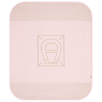 Baby Girls Pink Logo Blanket