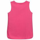 Girls Pink Logo Top, 2, hi-res
