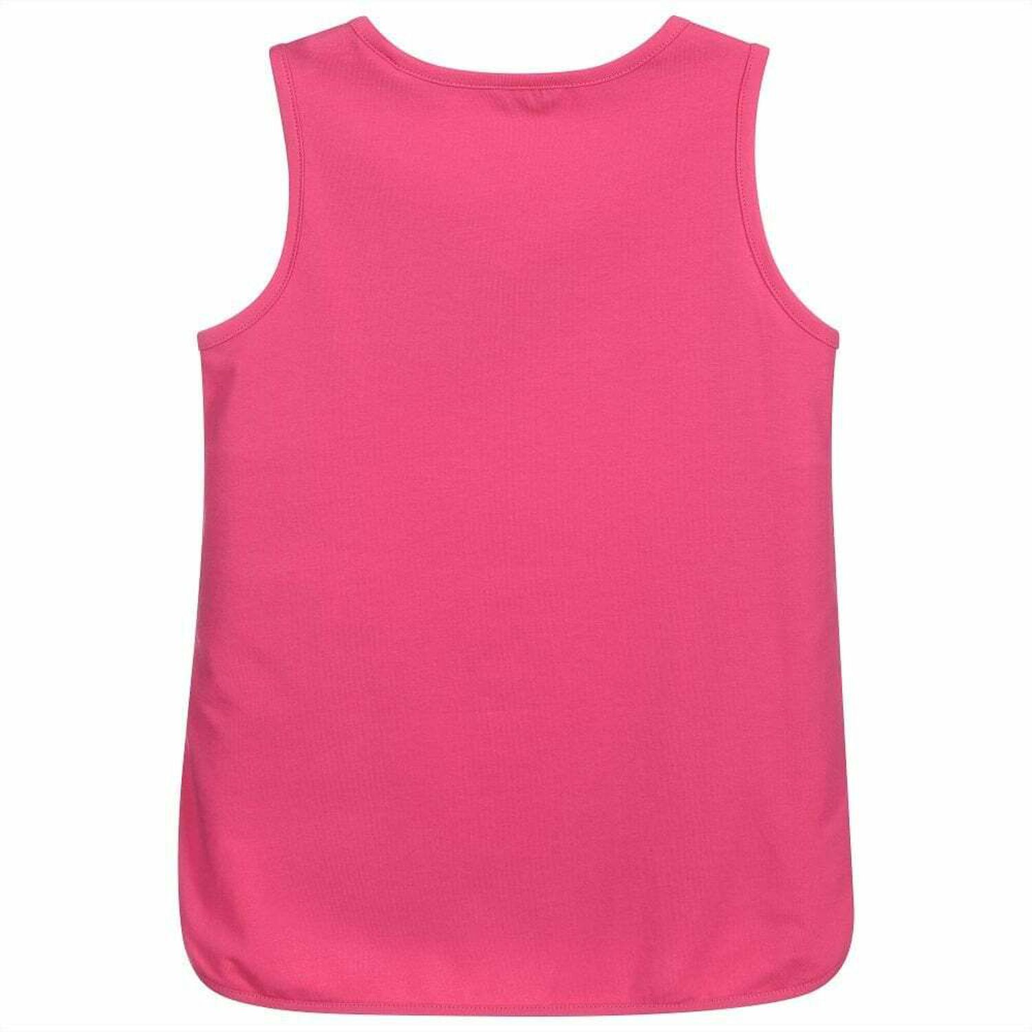 Girls Pink Logo Top, 2, hi-res