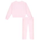 Girls Pink Logo Tracksuit, 1, hi-res