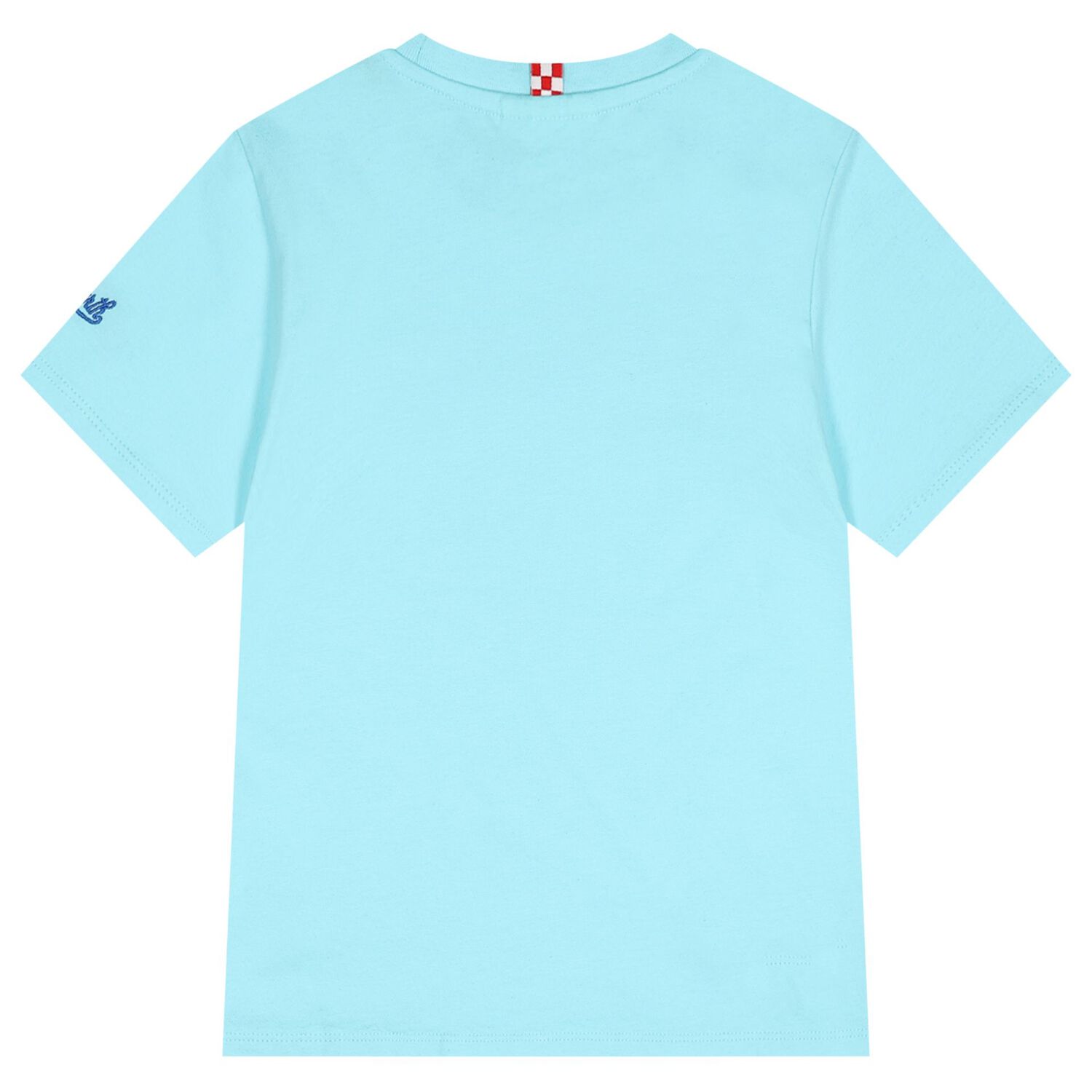 Boys Blue Crocodile Logo T-Shirt, 1, hi-res