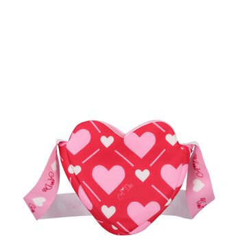 Girls Red & Pink Heart Shoulder Bag