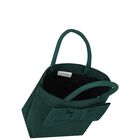 حقيبة يد مخمل للبنات بفيونكة باللون الأخضر, 1, hi-res