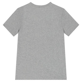Boys Grey Logo T-Shirt