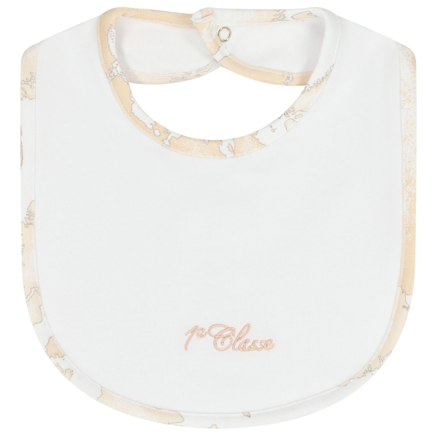 White & Beige Geo Map Babygrow Gift Set , 1, hi-res