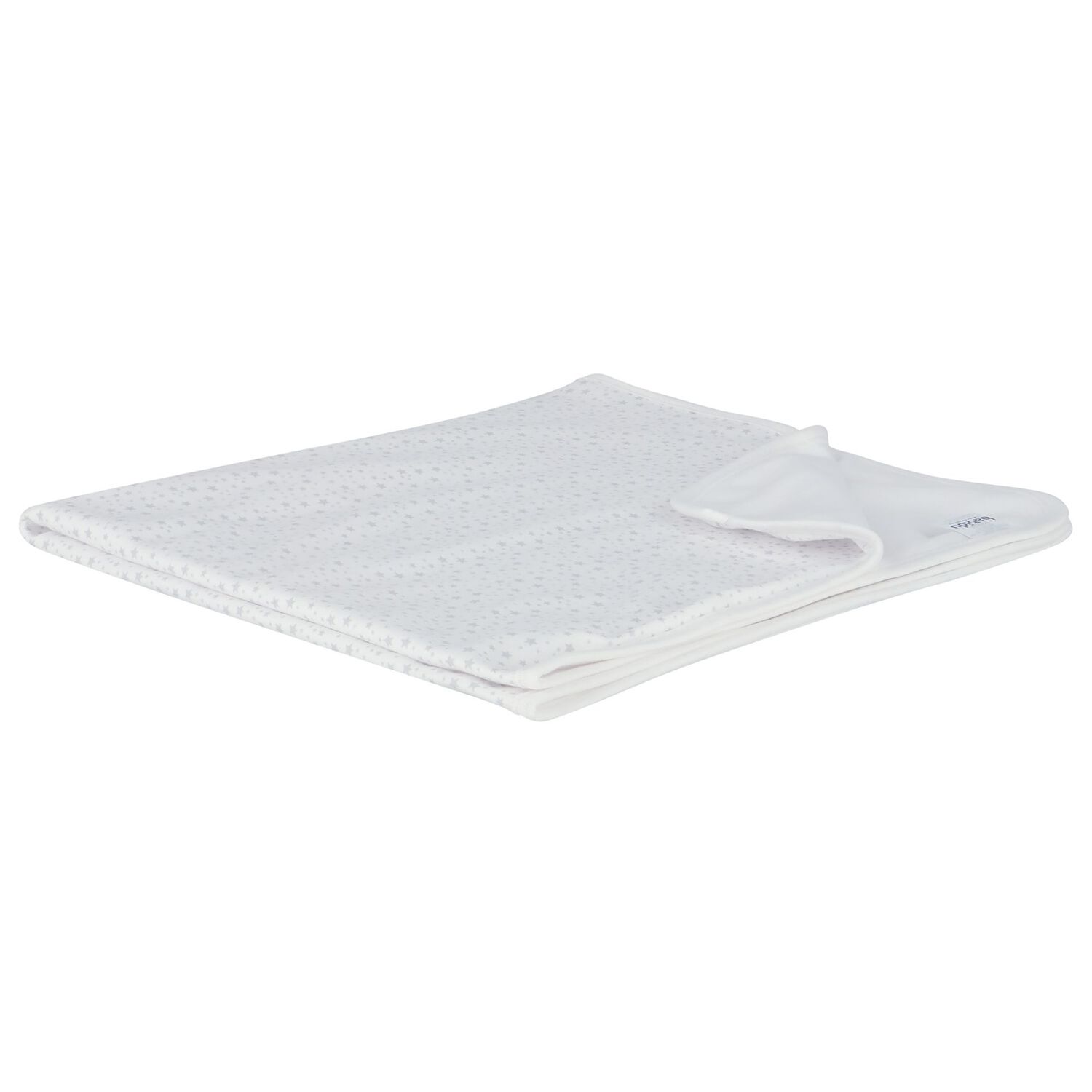 White & Grey Stars Baby Blanket, 1, hi-res