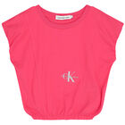 Girls Pink Logo T-Shirt, 1, hi-res