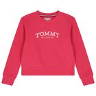 Girls Pink Logo Sweatshirt, 2, hi-res