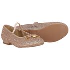 حذاء بنات بفيونكة باللون الزهري, 1, hi-res