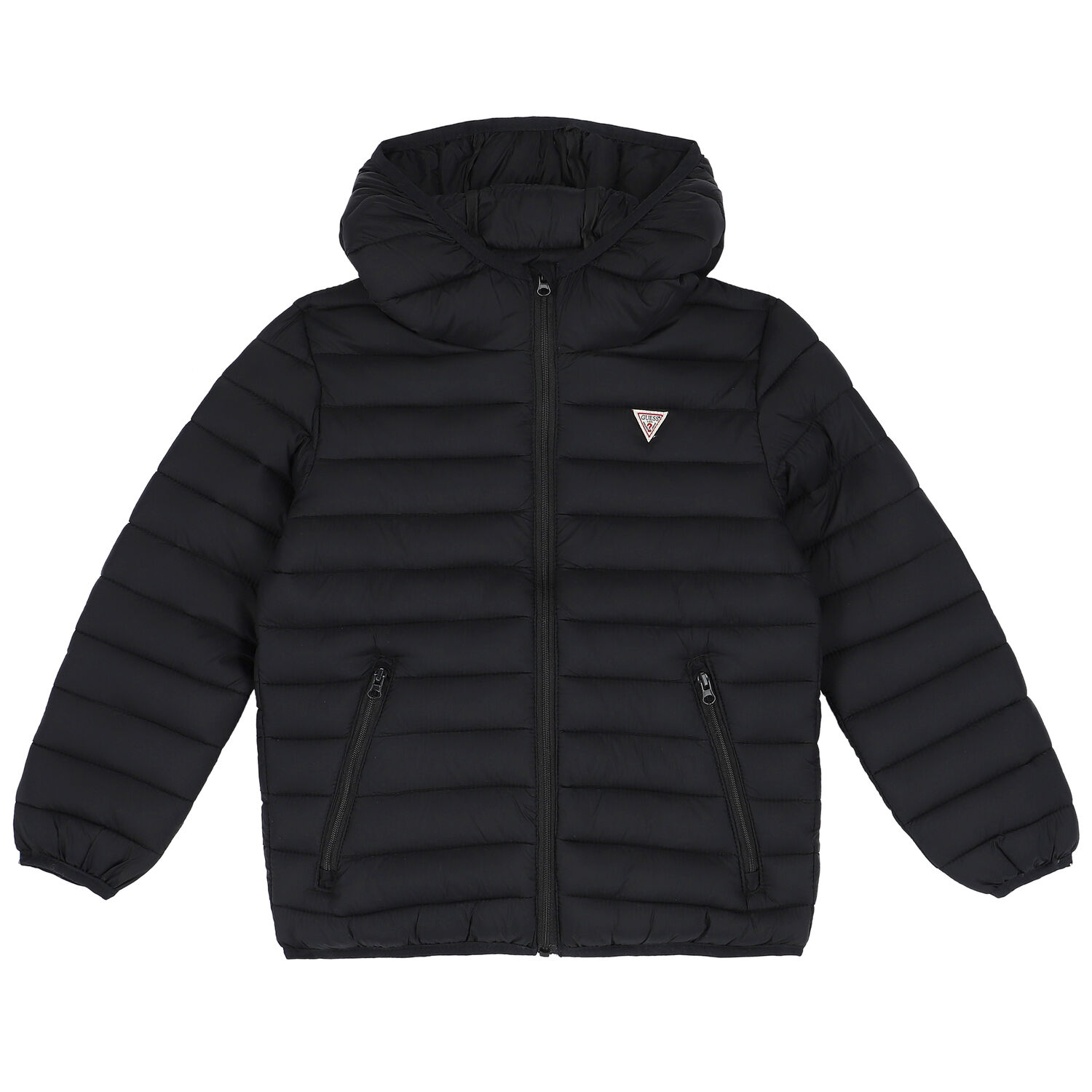Black Logo Puffer Jacket, 1, hi-res image number null