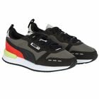 Boys Black & Grey Logo Trainers, 1, hi-res