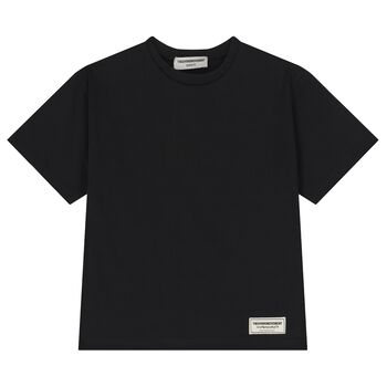 Black Logo Oversized T- Shirt