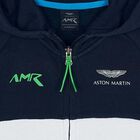 Boys Navy & White Logo Zip Up Top, 1, hi-res