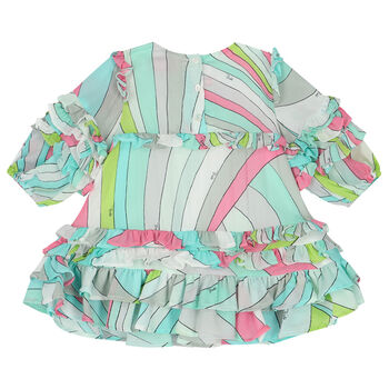 Younger Girls Multi-Coloured Iride Pastel Dress