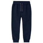 Boys Navy Logo Joggers, 1, hi-res